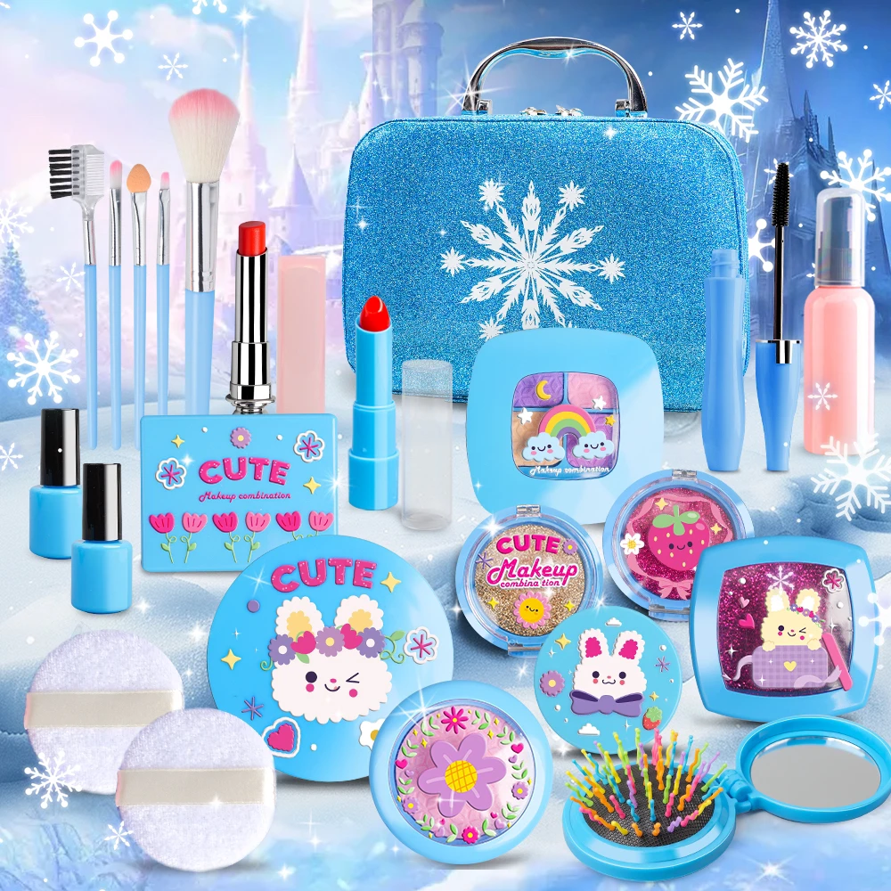 【达人专属】卡通礼物女孩化妆品仿真套装女童生日礼物过家家玩具