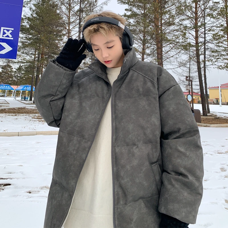 真维斯美式复古夹克棉服男冬季户外痞帅休闲皮棉衣高街宽松外套