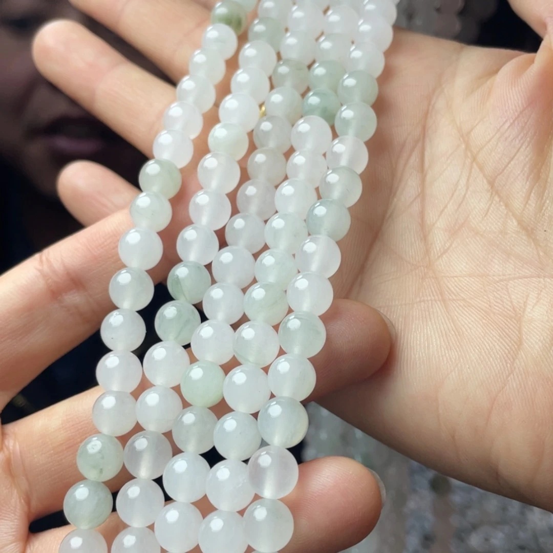 【闪购商品】石英质玉手饰未镶嵌冰翠108颗拍一发一