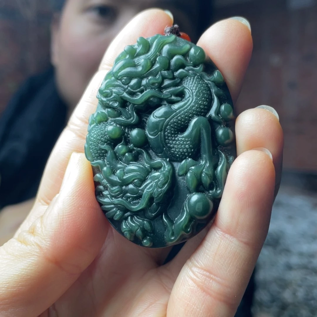 【闪购商品】和田玉颈饰未镶嵌龙牌