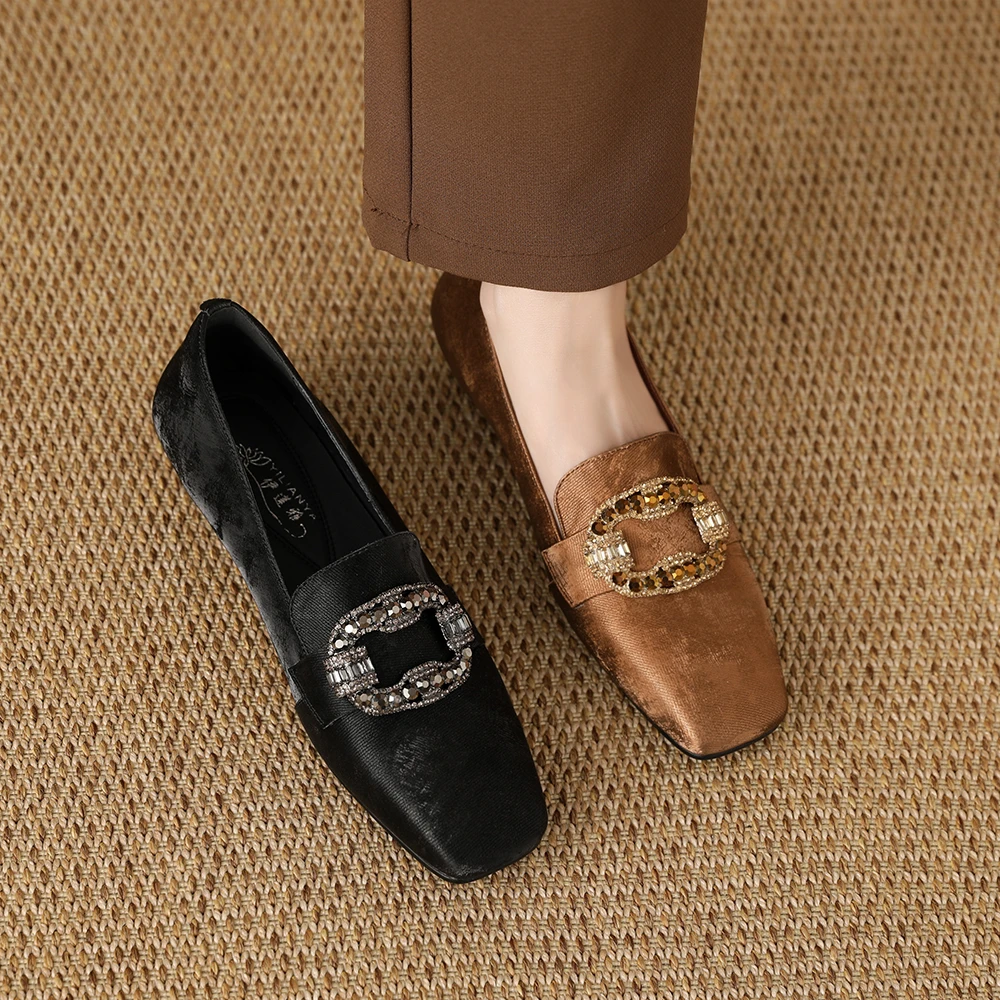 单鞋秋季新款坡跟软底中低跟乐福鞋新中式女鞋子1722-1