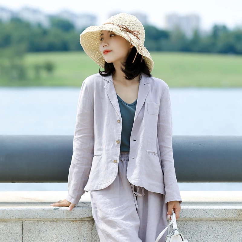 新款秋季西装外套女小西装办公上衣百搭时尚小个子女长袖西服单层