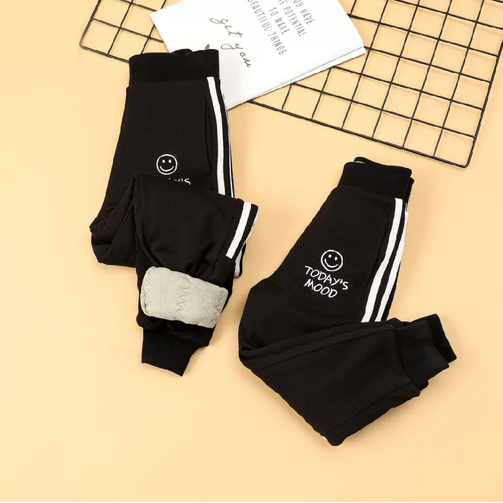 2023真蚕丝笑脸侧条儿童防风裤5823