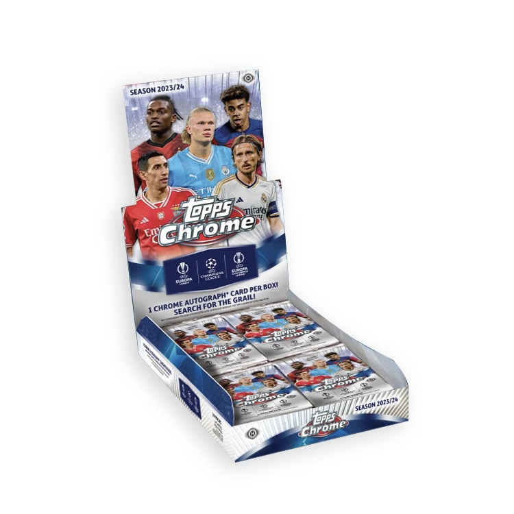 Topps【拆盒】23-24赛季 欧战 Chrome Hobby 足球 球星卡盲盒