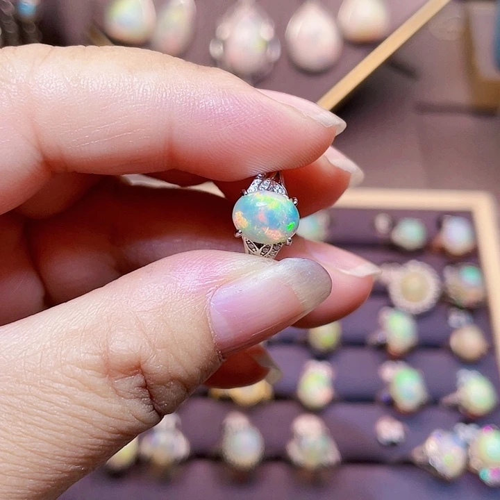 欧泊戒指〉银S925镶嵌M****n