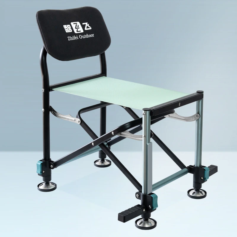 【商城专享】智飞新款青春版钓椅全地形多功能航空铝便携折叠钓鱼椅