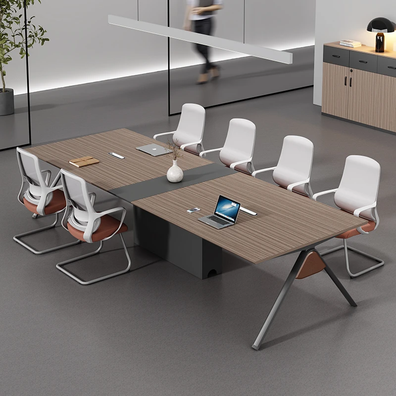 金鸾会议桌长桌现代简约小型会议室桌椅长方形长条桌工作台办公桌