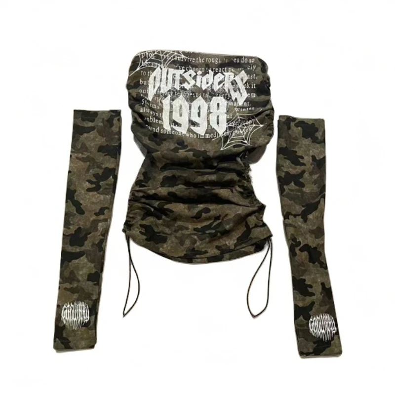 Coew July 原创设计 多穿法做旧迷彩打底衫190 清仓商品 No退No换