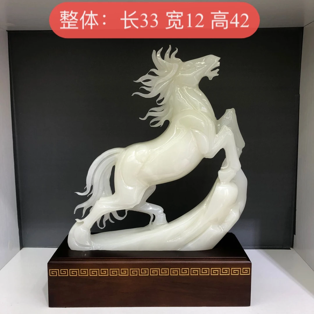 【平平安安】天然高档玉石家居乔迁开业办公室客厅玄关工艺礼品摆件