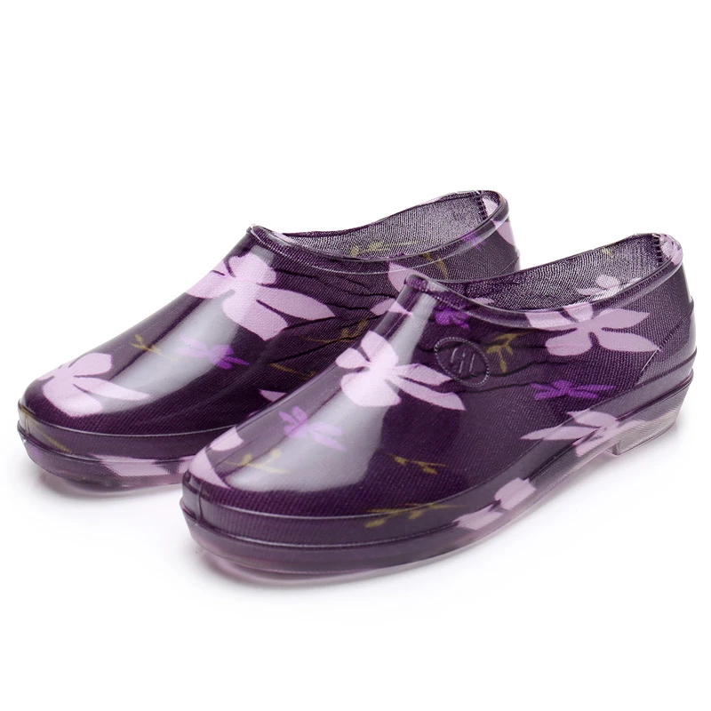 雨鞋女士平底浅口果冻鞋软底舒适塑胶鞋蓉鞋工地鞋厨房工作鞋水鞋