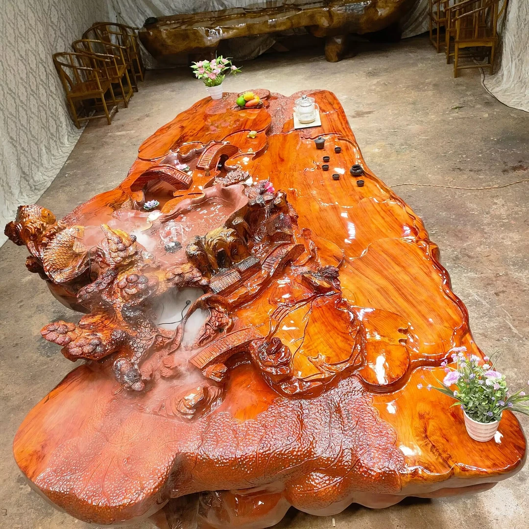 杉木整体茶几 不含椅子 圆凳 包邮 新疆 西藏 青海 内蒙等除外