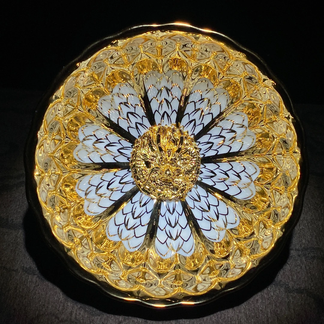 【闪购商品】高端茶器 金玉满堂金龙 主人杯