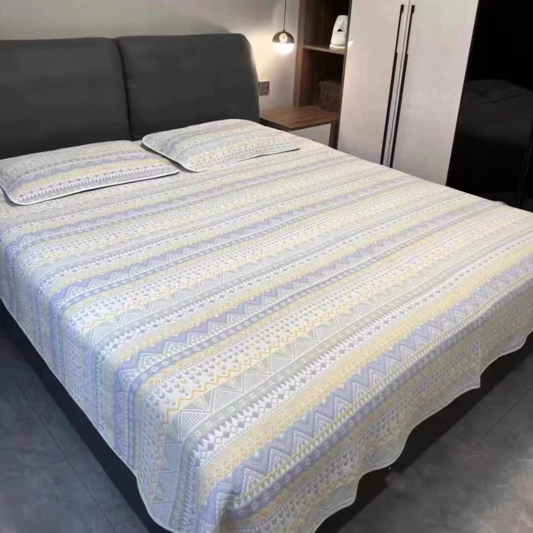 【波西米亚】双人床单 尺寸2.4X2.4米 四季大帆布软凉席床单