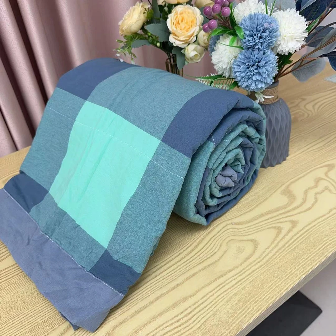 【夏被】尺寸1.5X2米 纯棉色织水洗棉 软糯亲肤 吸汗透气 单人夏被