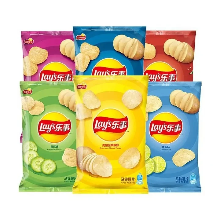 乐事薯片原切原味黄瓜味混合口味寝室追剧充饥休闲零食小吃