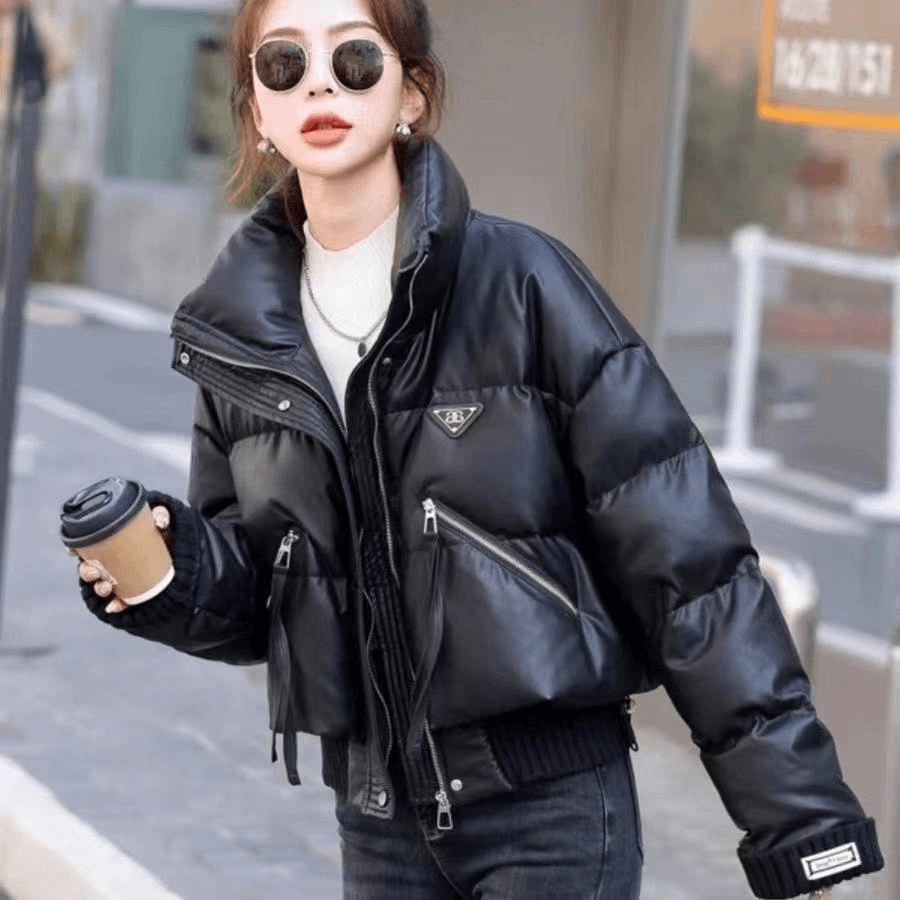 波司登美拉德羽绒服2023新款冬季百搭时尚PU免洗鸭绒小个子短款学