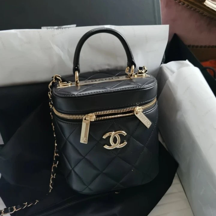 99新 Chanel/香奈儿 牛奢网甄选/trendy cc手提单肩化妆盒斜挎包