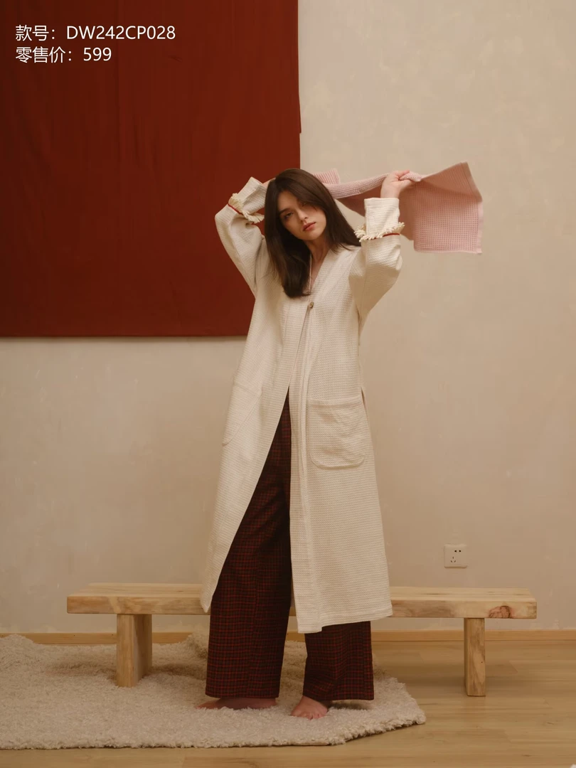 【蟲子姐姐专属】242-028-457朵朵可可2024情侣家居长袍