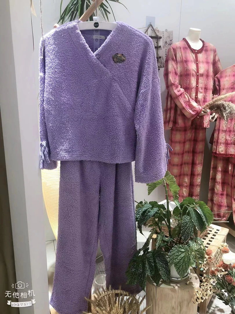 《蟲子姐姐专属》242—196朵朵可可女2024秋冬冬季加绒家居服套装