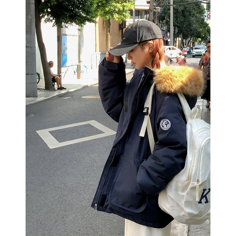 今年超火的工装派克棉服女2024冬季新款情侣款加厚保暖棉袄外套潮