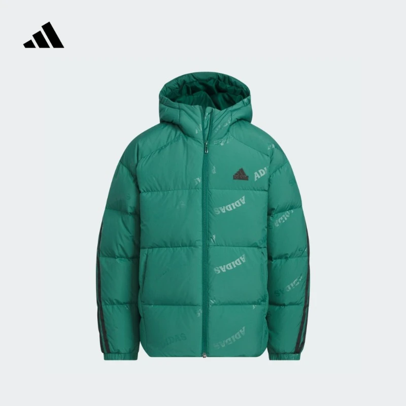 adidas阿迪达斯官方儿童装男大童冬季保暖连帽羽绒服好羽绒JJ5028