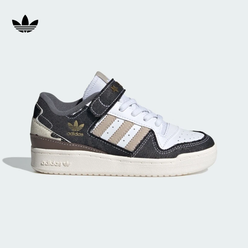 adidas阿迪达斯官方三叶草儿童鞋男小童篮球风运动鞋FORUM IH3289