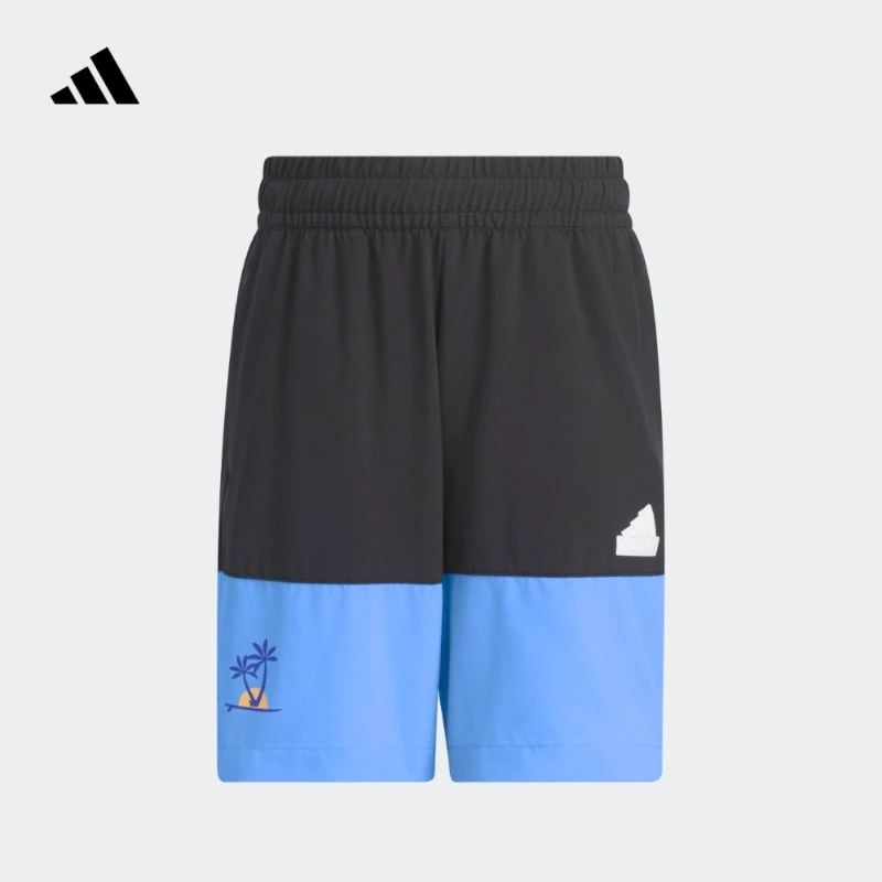 adidas阿迪达斯官方儿童装男小童夏季简约休闲风运动短裤  IT1810
