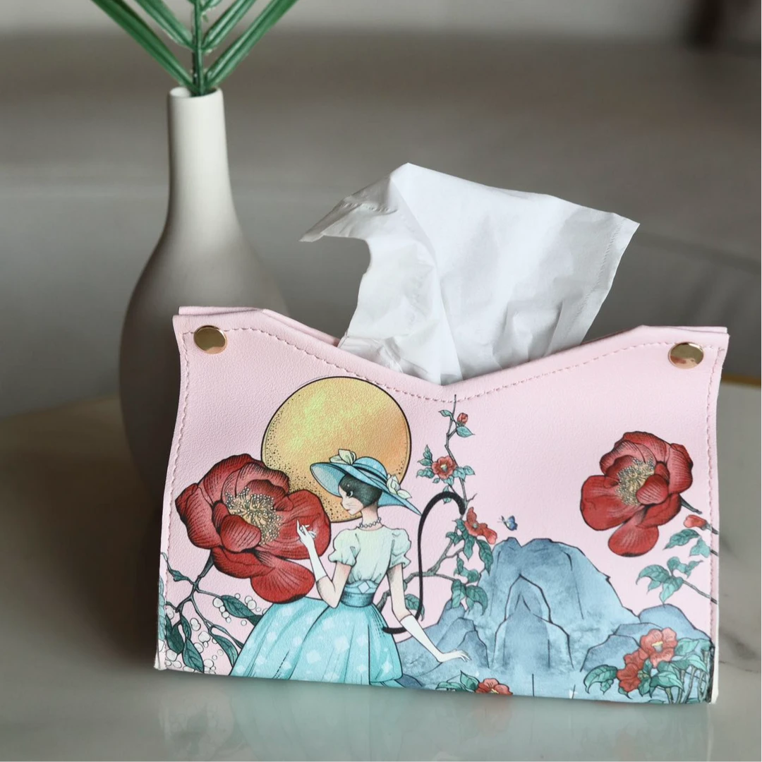 赫本猫Hepburn Cat纸巾盒 餐厅纸巾盒 抽纸盒一体