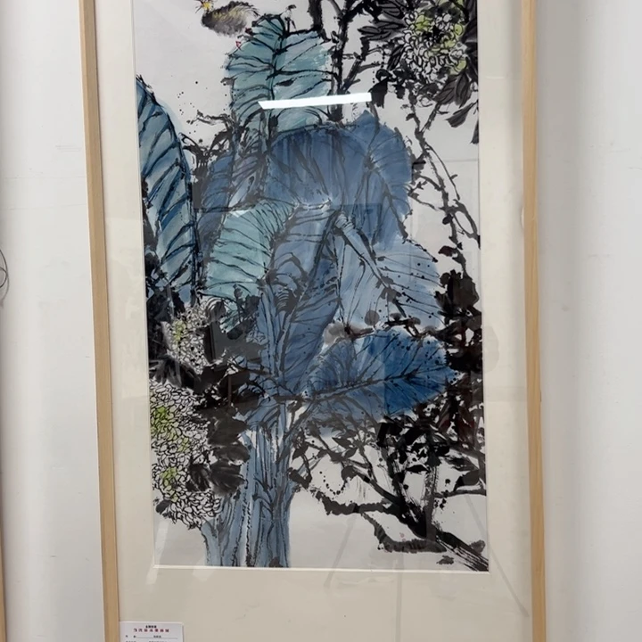 绘画线彩连国画作品