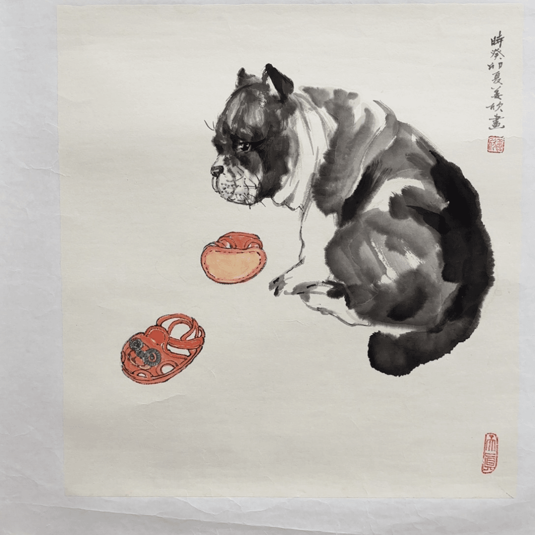 绘画艺术家真人真迹