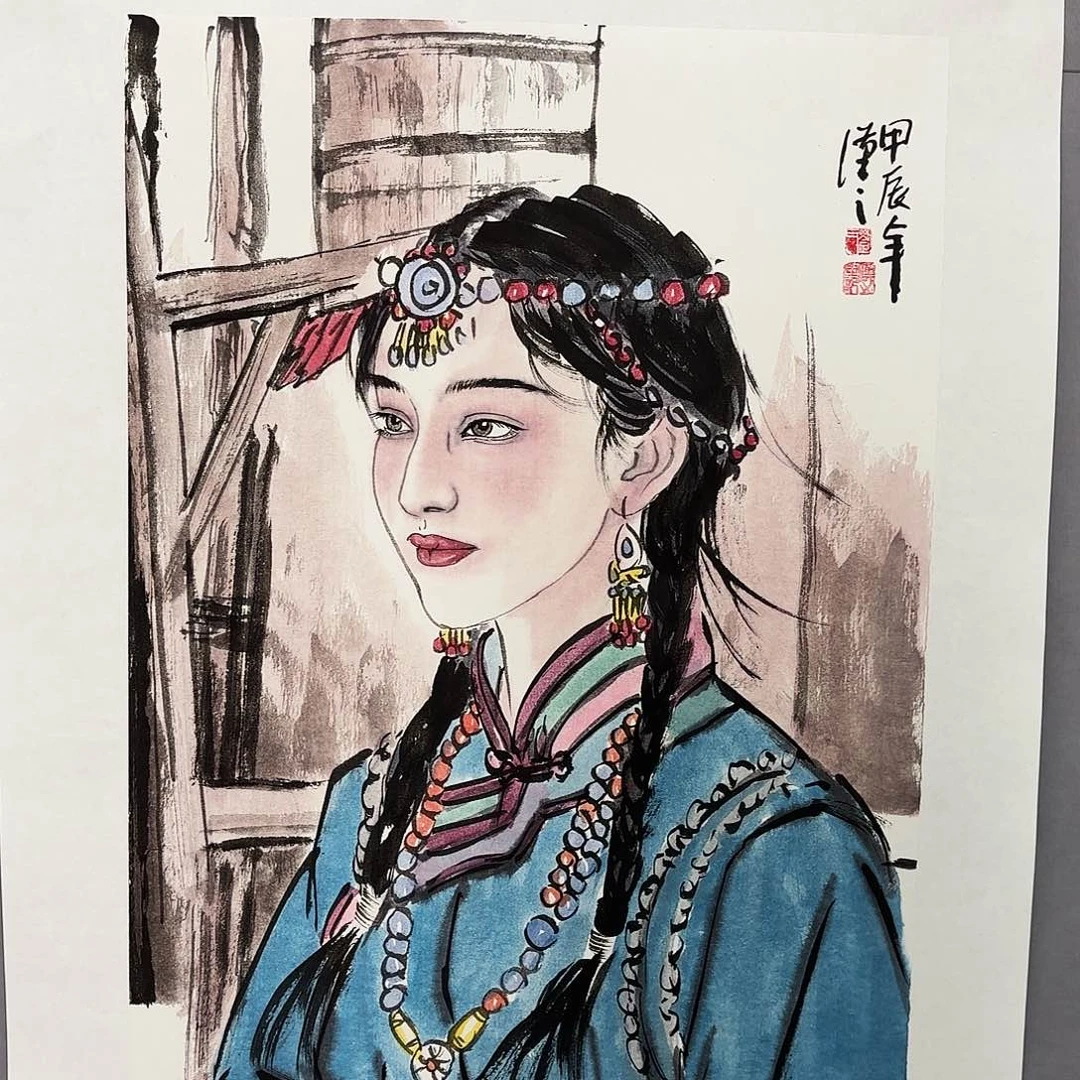 绘画艺术家真人真迹
