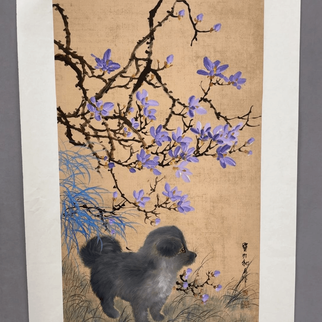 绘画艺术家真人真迹