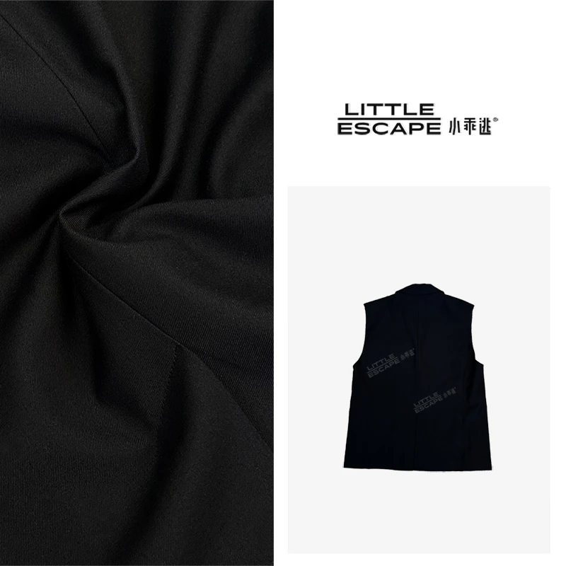 小乖逃X新款拉拉马甲黑色三角马甲百搭小众风减龄显瘦231270