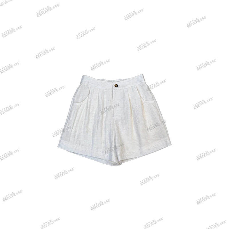小乖逃X白色短裤网红裤子ins夏季休闲潮流时尚短裤女士百搭Q6407