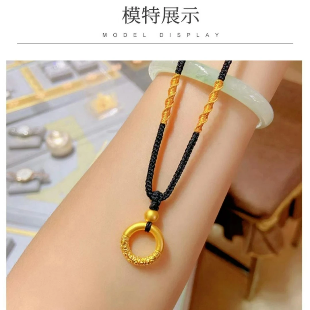 Chow Tai Seng/周大生足金乾坤圈精品情侣款免费编织首饰咨询