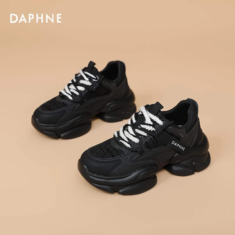 Daphne/达芙妮老爹鞋女ins潮2025夏季新款时尚百搭休闲厚底运动鞋