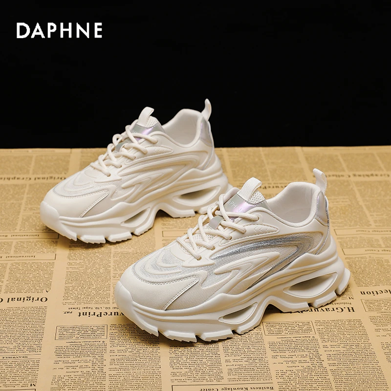 Daphne/达芙妮老爹鞋女ins2025夏季百搭运动潮流厚底时尚休闲鞋