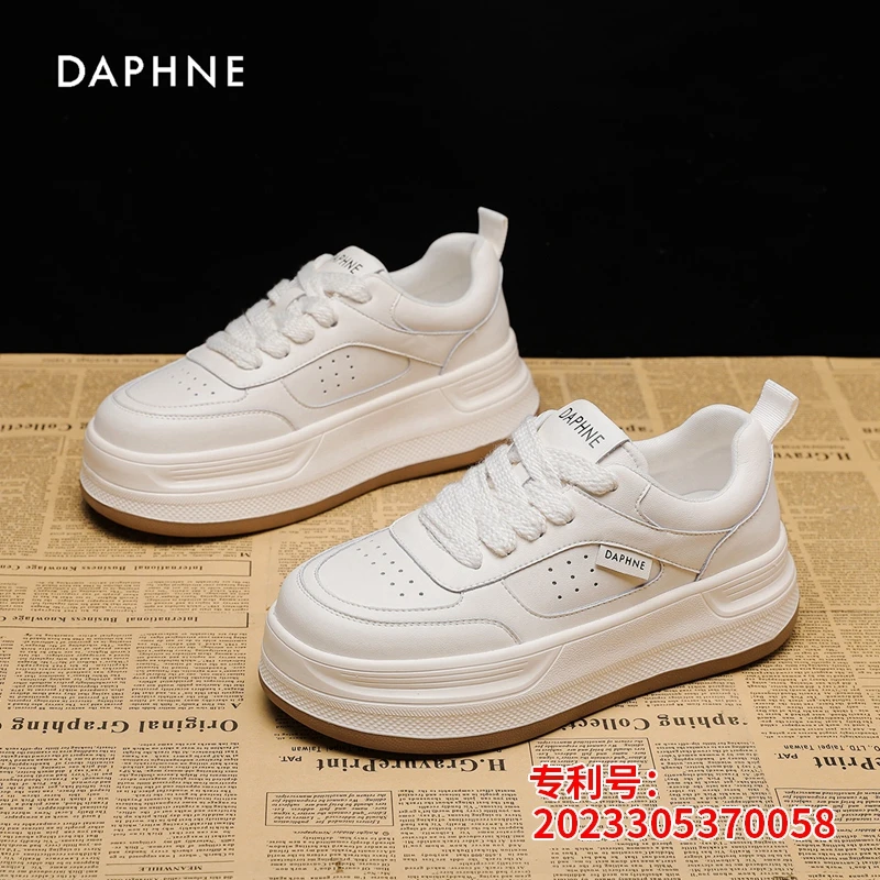 Daphne/达芙妮小白鞋女百搭2025夏季新款ins潮流时尚厚底休闲板鞋