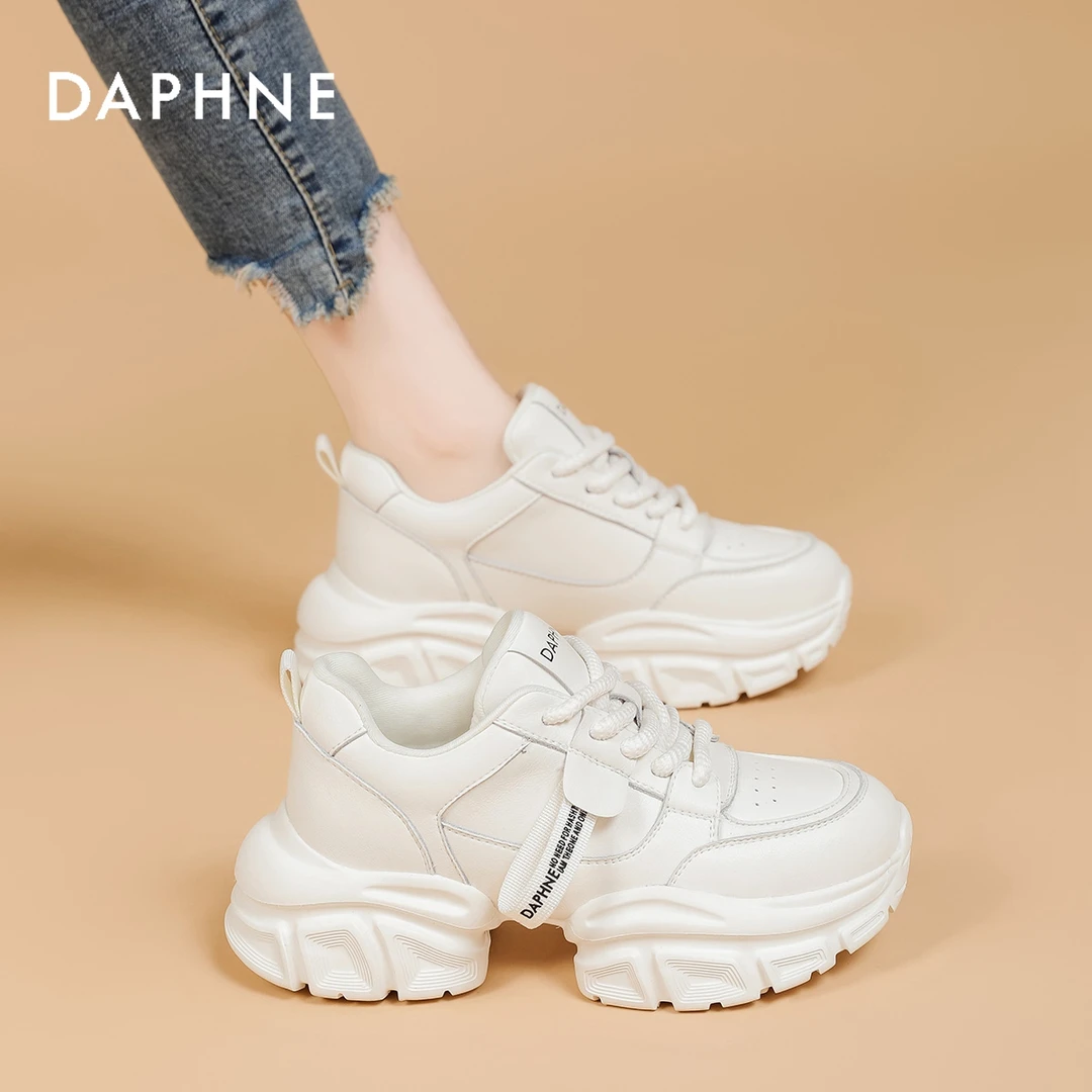Daphne/达芙妮老爹鞋女2025夏季新款时尚百搭厚底增高休闲运动鞋