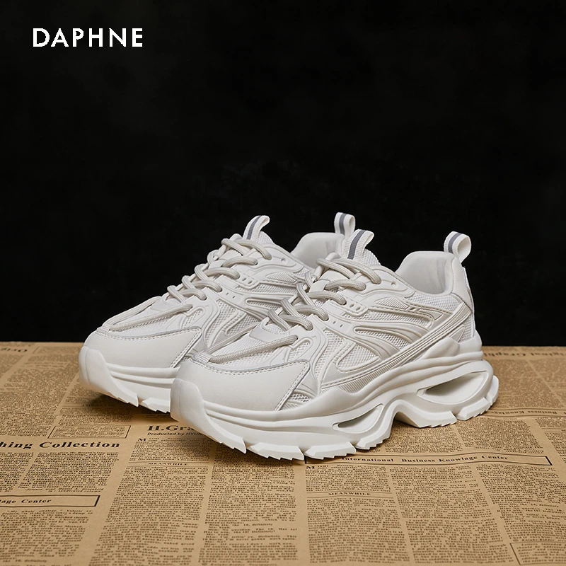 Daphne/达芙妮老爹鞋女ins2025夏季百搭运动潮流厚底时尚休闲鞋