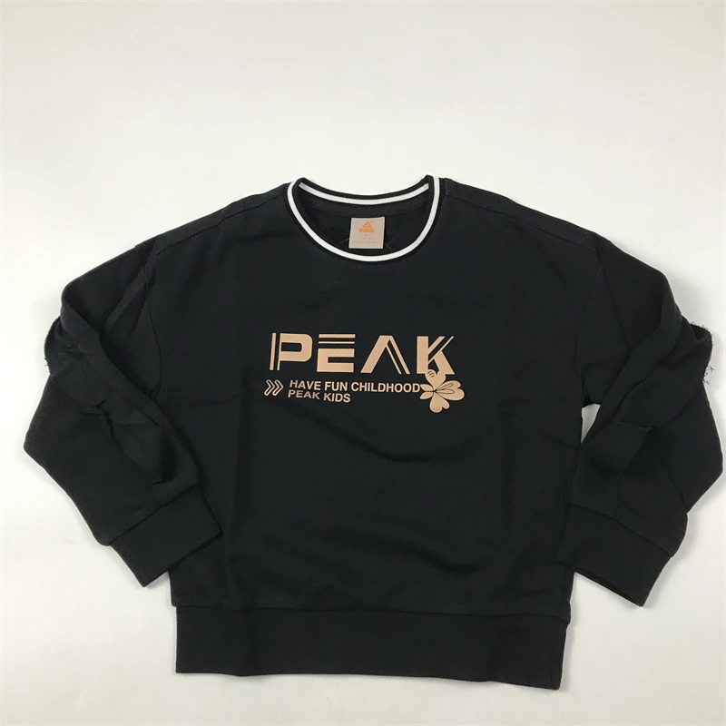 匹克男女童秋休闲卫衣透气百搭运动服上衣FK693660020
