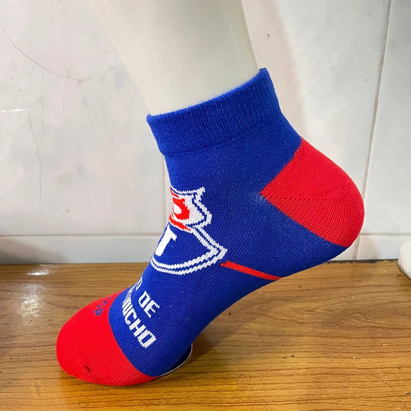 纯棉拼色小短筒男士袜子