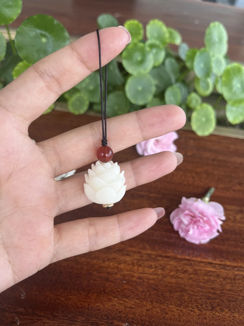 莲花 玉兰花简约手机链 钥匙扣挂饰 U盘挂饰 包包挂饰男女通用