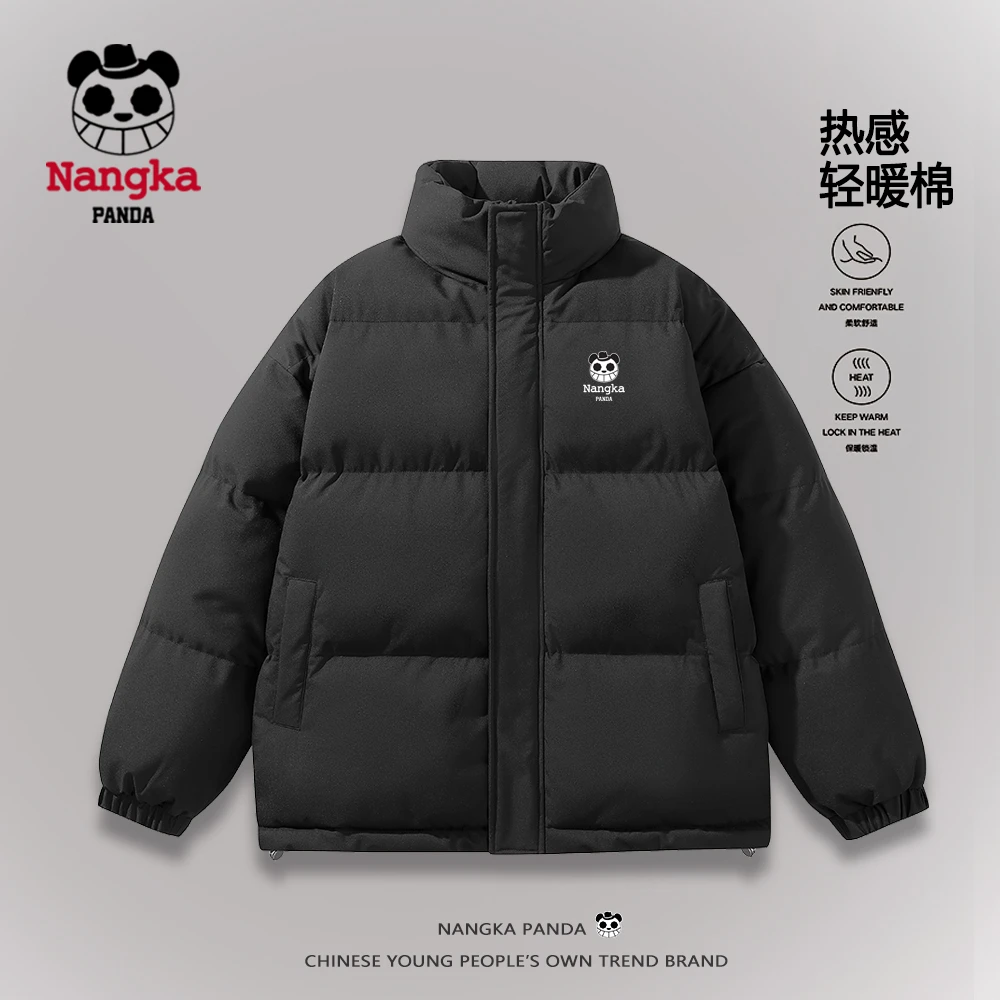 NANGKA PANDA秋冬外套棉服冬款潮牌冬装面包服立领加厚保暖棉衣