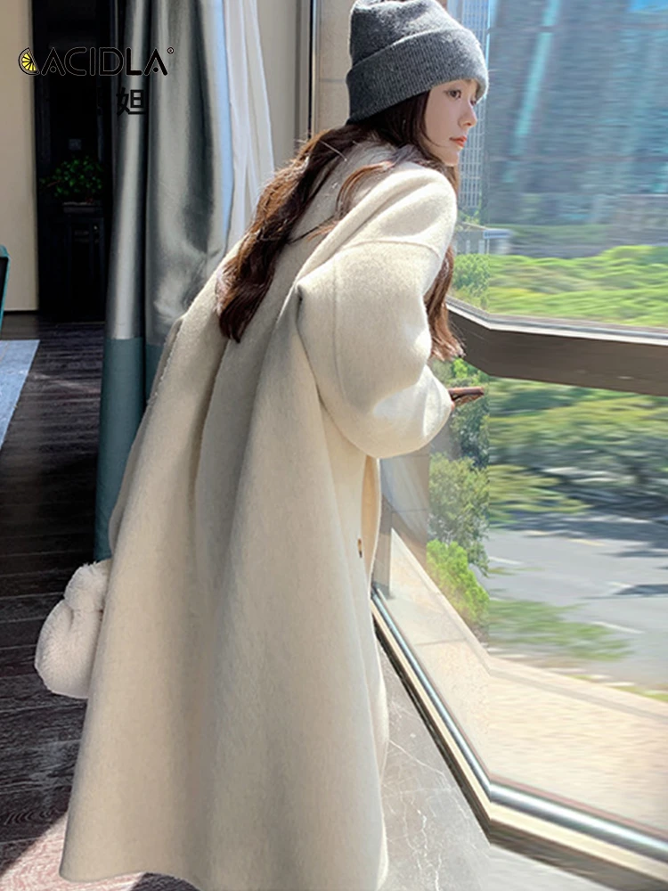 [ 编号161-168宠粉福利 ]  2023新款爆款韩版通勤双面呢羊毛大衣