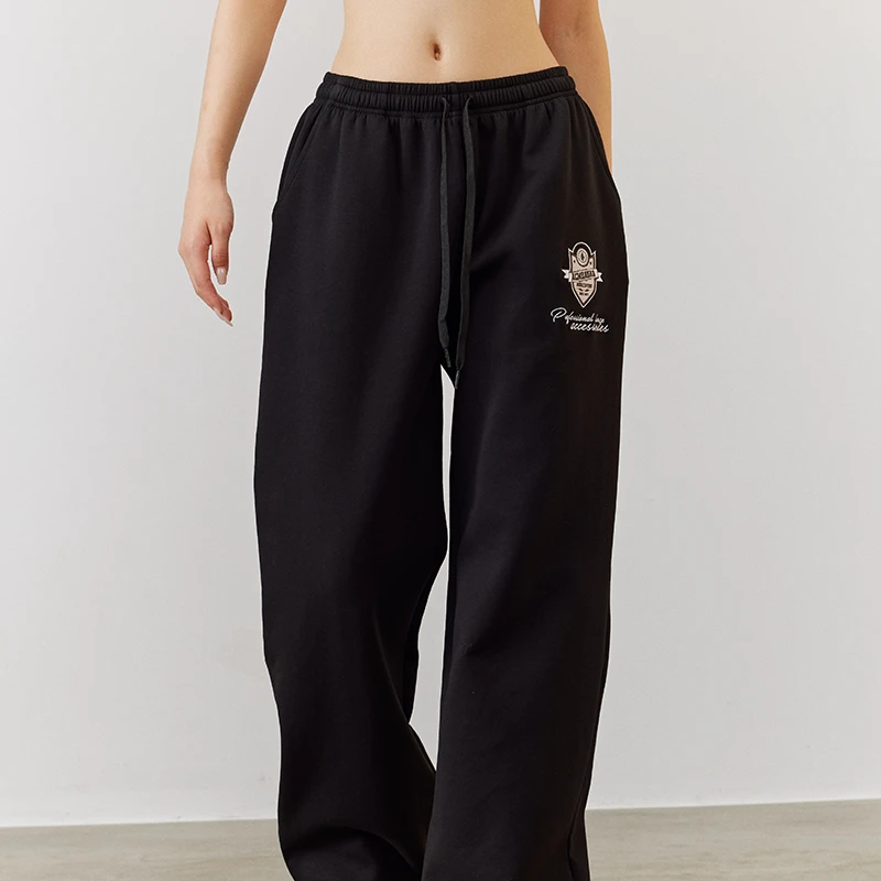 ACMEAURA街舞潮牌hiphop爵士舞原创设计简约印花秋季直筒运动裤