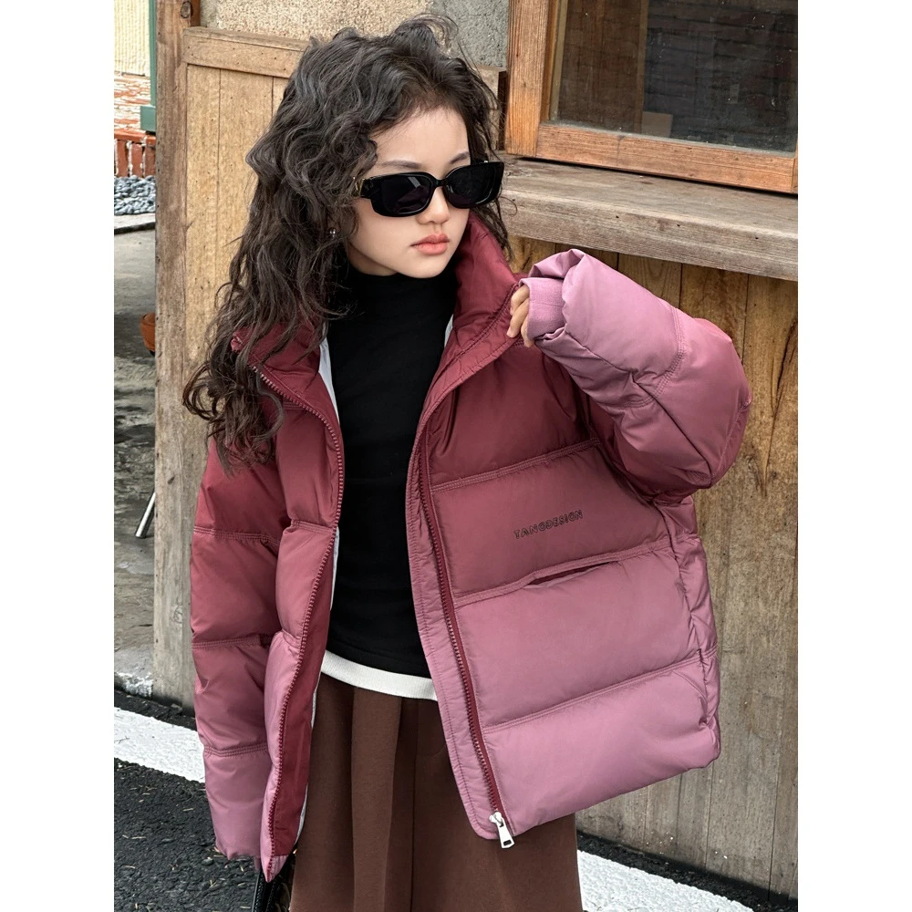 儿童羽绒服2023新款冬季儿童中长款韩版女中大童加厚女孩外套潮6