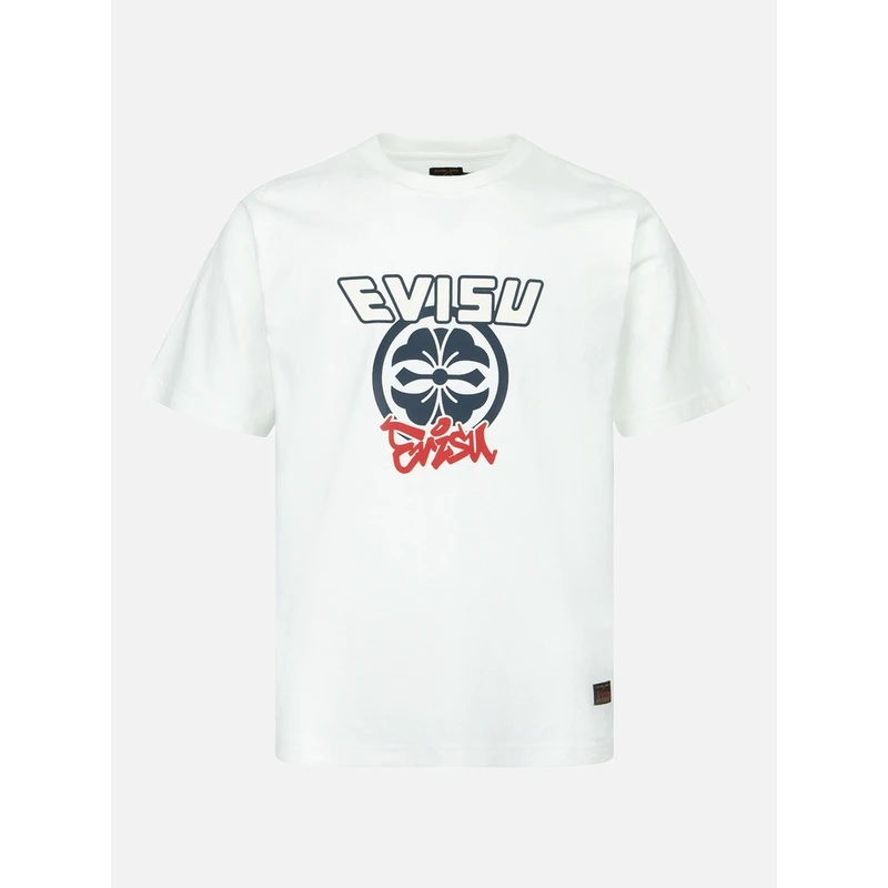 EVISU 2023年春夏新款男士家花印花圆领短袖T恤2ESEPM3TS319XXCT