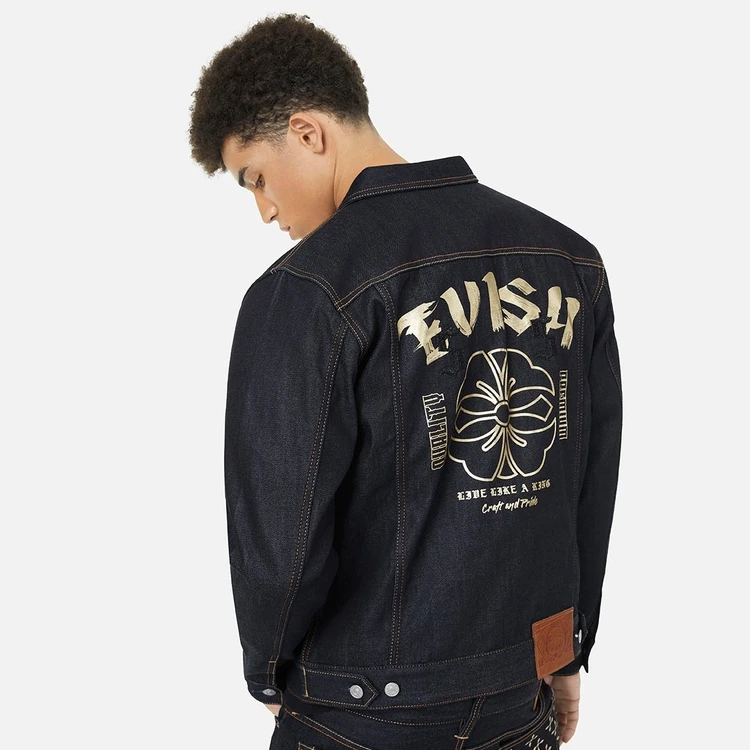 EVISU秋季男士多重元素牛仔夹克2EAADM4DJ1224XXDN