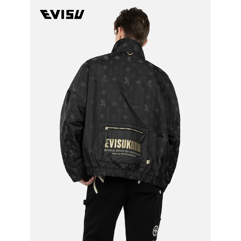 EVISU2023春夏潮牌男士提花宽松夹克外套2ESGNM3JK751FFPN